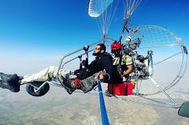 Paramotoring flight images